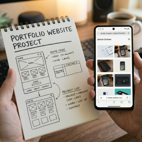 Portfolio website preview